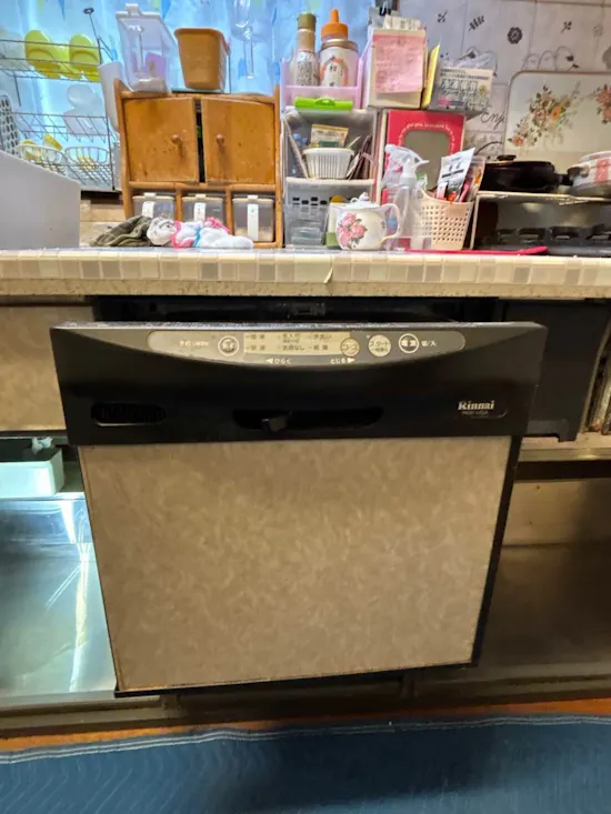 工事前　群馬県前橋市のお客様の食洗機交換工事