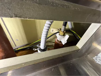 群馬県前橋市のお客様の食洗機交換工事　具体的な工事内容2