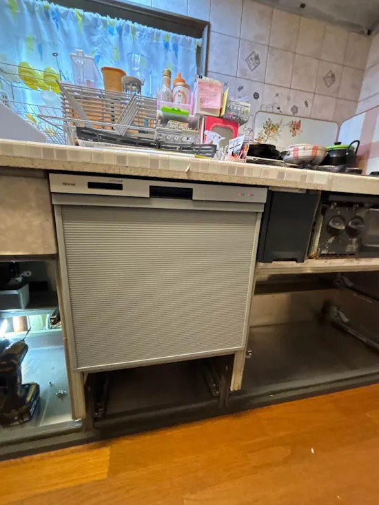 工事後　群馬県前橋市のお客様の食洗機交換工事