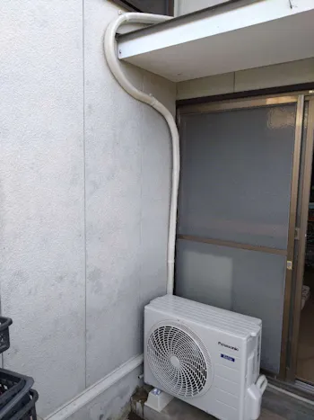 神奈川県三浦郡葉山町のお客様のエアコン工事　具体的な工事内容1