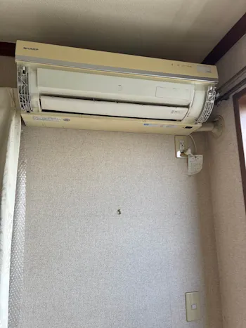 埼玉県熊谷市のお客様のエアコン工事　具体的な工事内容2