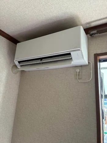 埼玉県熊谷市のお客様のエアコン工事　具体的な工事内容1