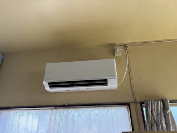 静岡県富士宮市のお客様のエアコン工事
