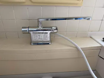 埼玉県久喜市のお客様の浴室水栓・洗面水栓交換工事