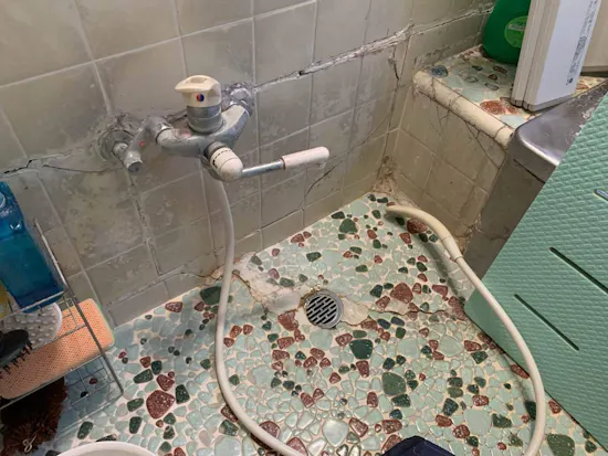 工事前　埼玉県行田市のお客様の水栓工事