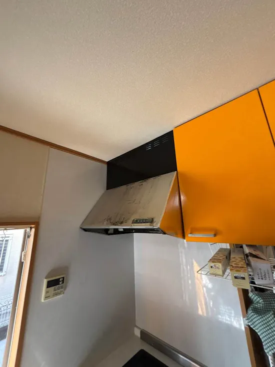 工事前　群馬県前橋市のお客様のレンジフード交換工事