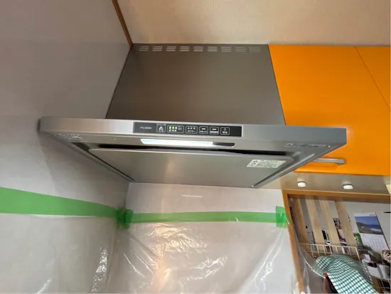 工事後　群馬県前橋市のお客様のレンジフード交換工事