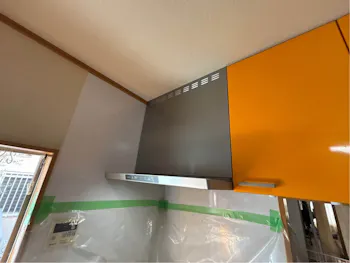 群馬県前橋市のお客様のレンジフード交換工事　具体的な工事内容2