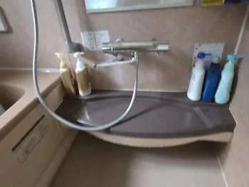 栃木県芳賀郡市貝町のお客様の浴室混合栓工事