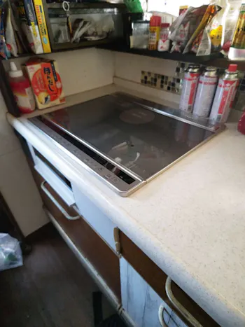 福島県いわき市のお客様のIHクッキングヒーター取付工事