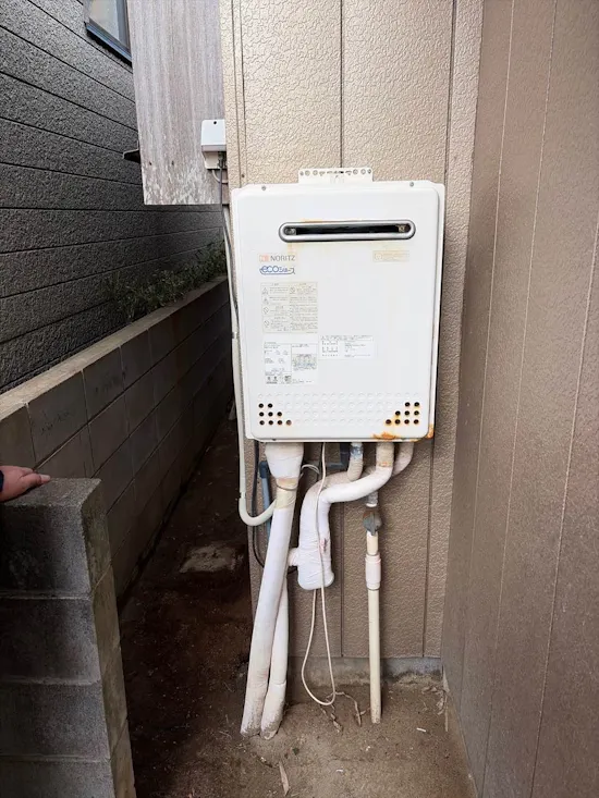 工事前　千葉県大網白里市のお客様のガス給湯器交換工事