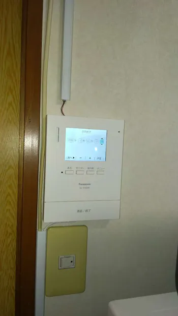 東京都青梅市のお客様のテレビドアホン交換工事