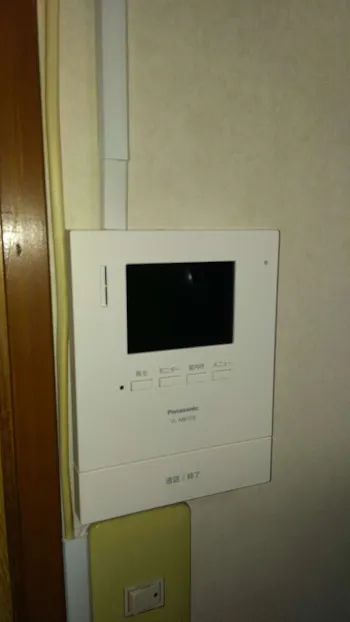 東京都青梅市のお客様のテレビドアホン交換工事　具体的な工事内容2