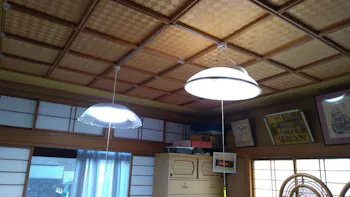 東京都青梅市のお客様のシーリングライト設置工事（引っ掛け部材なし）