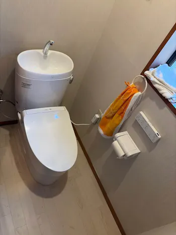 山梨県大月市のお客様のトイレ工事