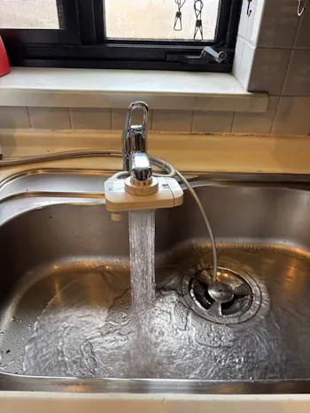 茨城県稲敷郡美浦村のお客様のキッチン水栓工事