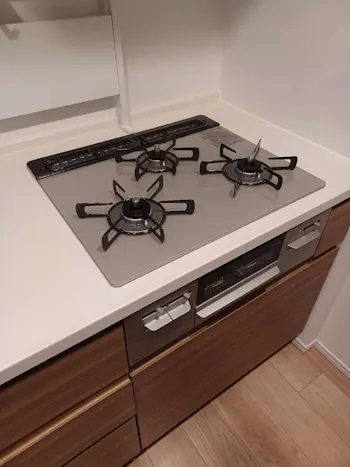 東京都八王子市のお客様のビルトインコンロ・ガスコンロ工事