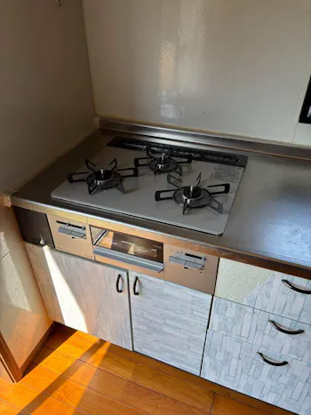 茨城県下妻市のお客様のビルトインコンロ・ガスコンロ工事