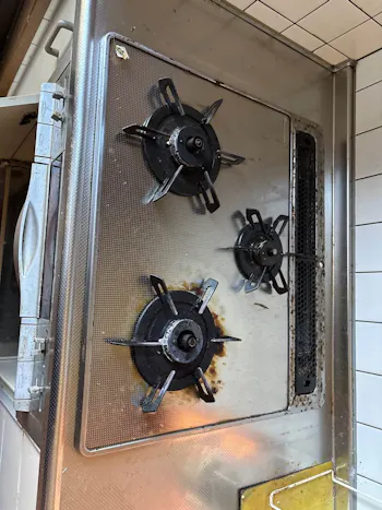 群馬県安中市のお客様のビルトインコンロ・ガスコンロ工事　具体的な工事内容1