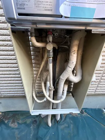 群馬県前橋市のお客様の給湯器工事　具体的な工事内容1
