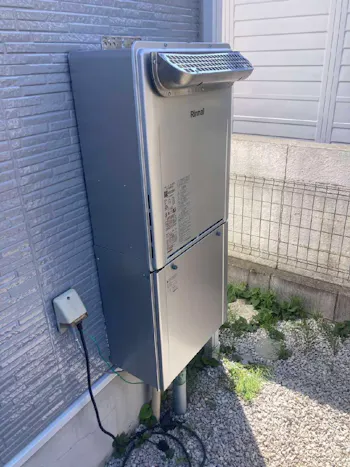 東京都昭島市のお客様のガス給湯器交換工事