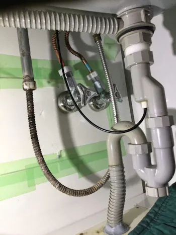 埼玉県入間市のお客様の洗面水栓工事　具体的な工事内容4