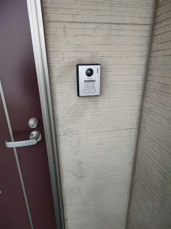 福島県いわき市のお客様のテレビドアホン交換工事