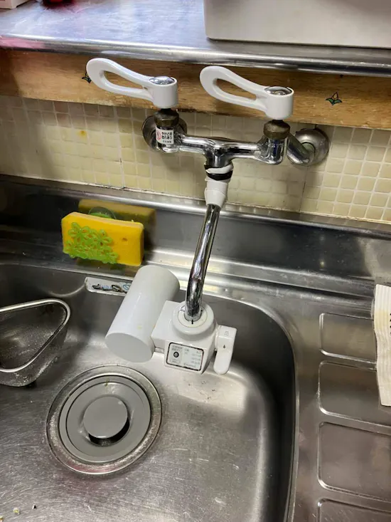 工事前　群馬県前橋市のお客様のキッチン水栓交換工事