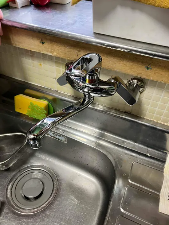 工事後　群馬県前橋市のお客様のキッチン水栓交換工事