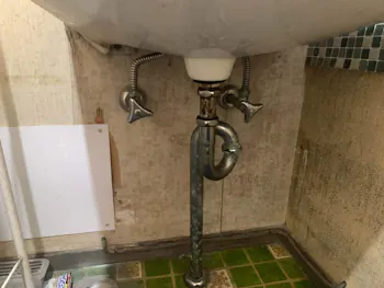 埼玉県行田市のお客様の洗面水栓及び排水管パイプ交換工事　具体的な工事内容2