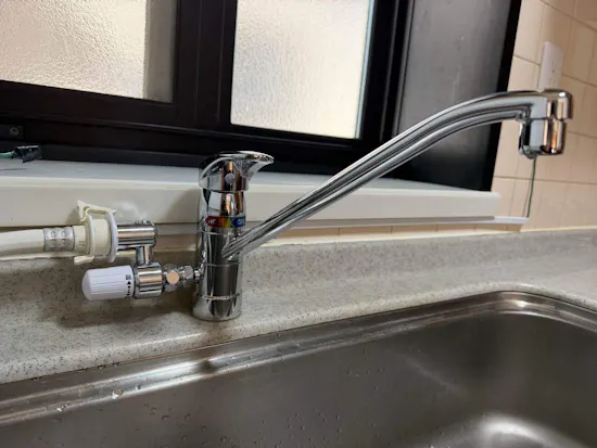 工事後　埼玉県久喜市のお客様のキッチン水栓交換工事