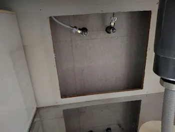 愛知県豊田市のお客様のキッチン水栓取替工事　具体的な工事内容1