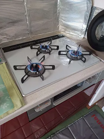 東京都八王子市のお客様のビルトインコンロ交換工事