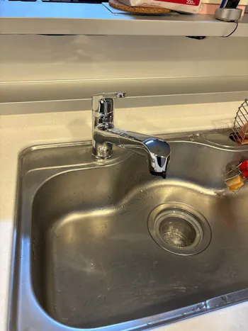 茨城県牛久市のお客様のキッチン水栓交換工事