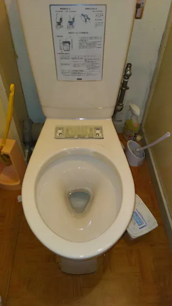 東京都福生市のお客様の温水便座交換工事　具体的な工事内容1