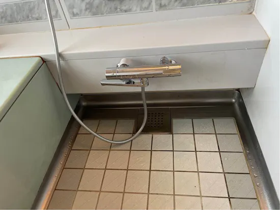 工事後　長野県佐久市のお客様の浴室水栓交換工事