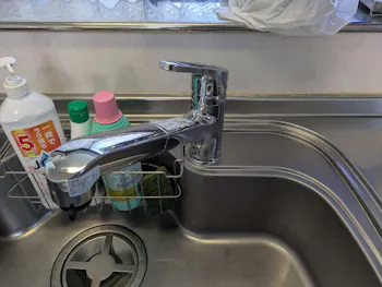 静岡県静岡市清水区のお客様のキッチン水栓交換工事