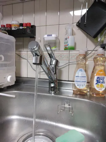 東京都福生市のお客様の水栓工事