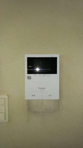 東京都羽村市のお客様のテレビドアホン交換工事