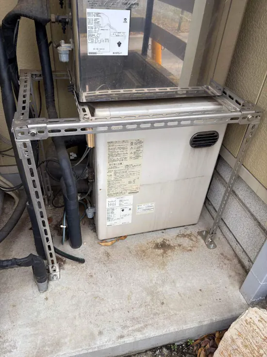 工事前　茨城県土浦市のお客様の給湯器工事