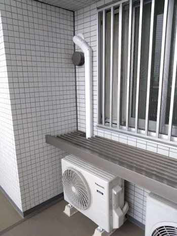 神奈川県横浜市のお客様のエアコン工事　具体的な工事内容1