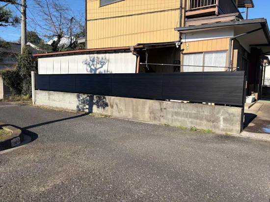 工事後　茨城県古河市のお客様のフェンス工事
