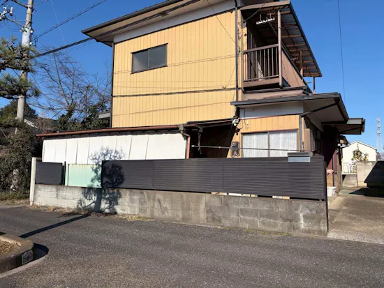 工事前　茨城県古河市のお客様のフェンス工事