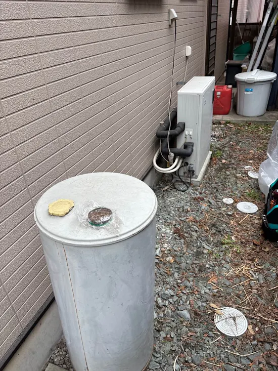 工事前　群馬県高崎市のお客様の給湯器工事