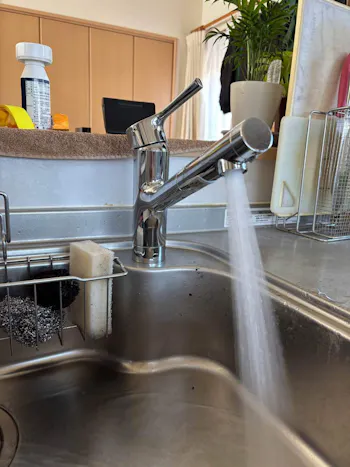 茨城県取手市のお客様のキッチン水栓交換工事