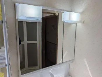 愛知県名古屋市港区のお客様の洗面化粧台工事