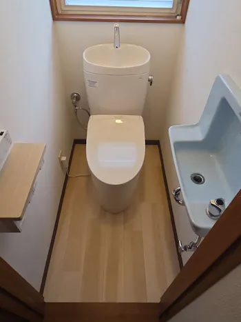 栃木県那須塩原市のお客様のトイレ交換工事