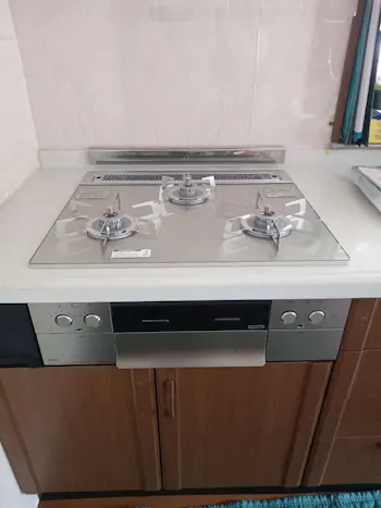 東京都あきる野市のお客様のビルトインコンロ・ガスコンロ工事