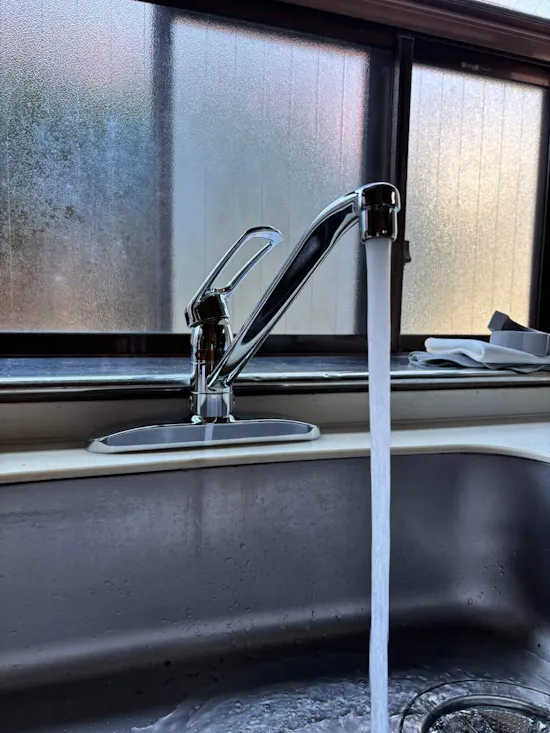 工事後　茨城県龍ケ崎市のお客様のキッチン水栓交換工事