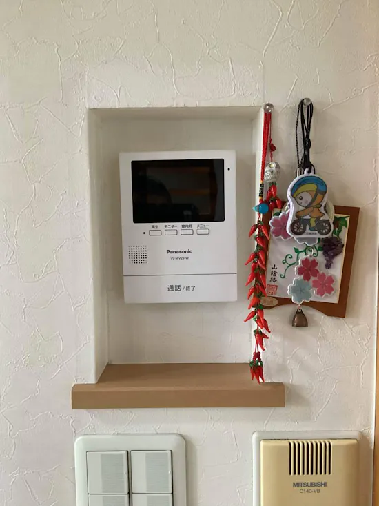 工事前　埼玉県所沢市のお客様のドアホン交換工事